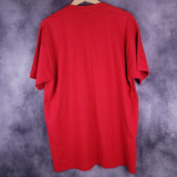 Vintage 80s Screen Stars Native American and wolf wolves new age nature shirt - Picture 4 of 5